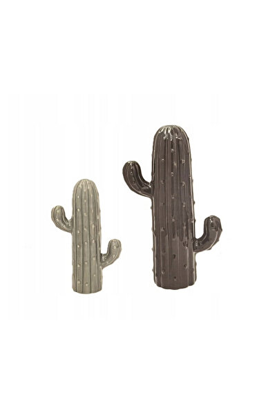 belavi Set of 2 Belavi cactus garden decorations, 1 x 16 x 7.5 x 27 cm, 1 x 1...