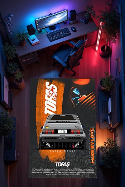 THEMODERNHANE Gamer Genç Odası Halısı Kaymaz Taban Makinede Yıkanabilir Gamin...