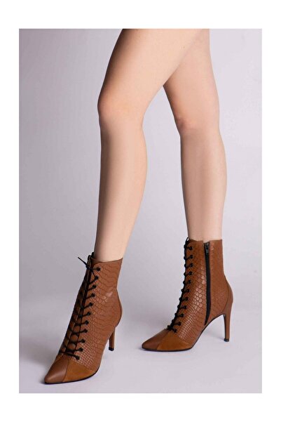 The 5th Element Women's Ankle Boots Natural Leather Camel Daria