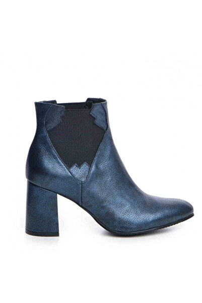 The 5th Element Women's Boots Natural Leather Navy Blue Love