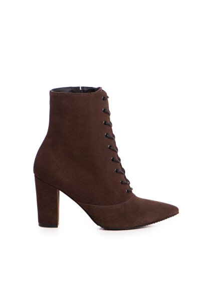 The 5th Element Ghete dama Lace-Up Maro Piele Naturala