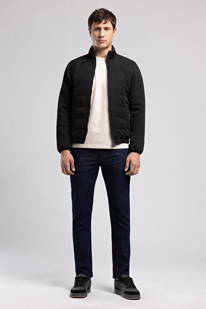 Lee Cooper Jawed Men's Mock Neck Coat Black