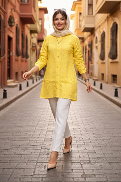 PİNK FLY Lace Embroidered Tunic