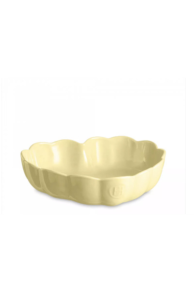 Emile Henry Madeleine Baking Dish Heart 6.5 X 24.5 X 26.5 cm Butter Yellow / ...