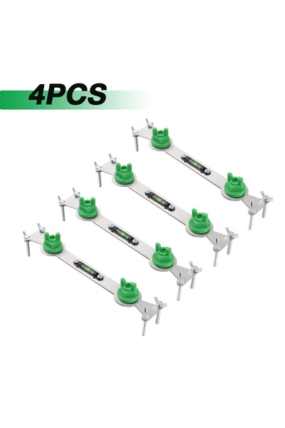 choice2 4PCS Metal Hot and Cold Water Pipe Leveler with Bubble Level tor-Dura...