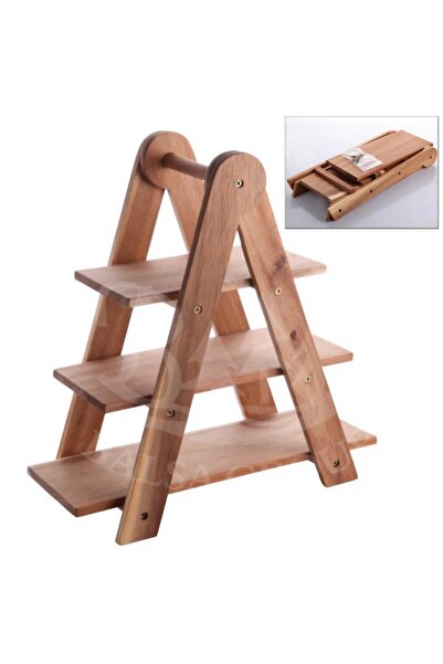 BALSA 3 Katlı Akasya Sunum 35x14,5x37 cm AKS1101