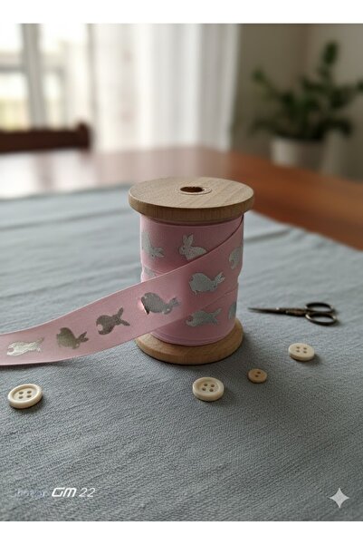 satab French Rabbit Printed Taffeta Ribbon /Accessory/Decorative Ribbon 25mm ...