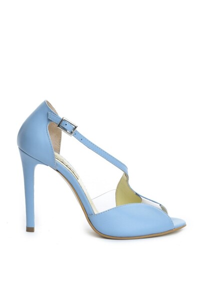 The 5th Element Women's genuine leather sandals Bleu Muse