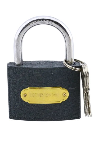 HkTeknik Padlock Gray 32 mm with 3 Keys |   Ring Workplace Shutter Door Chest Lock Door Box Lock Tosba