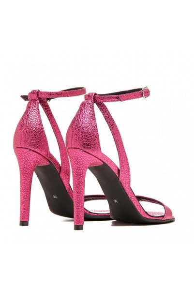 The 5th Element Sandale dama piele naturala Simple Fuchsia Sparkle
