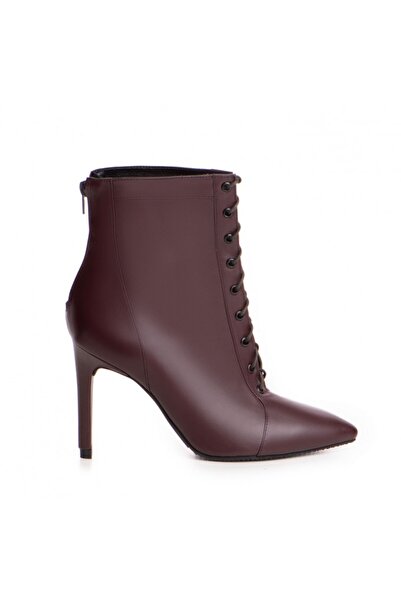 The 5th Element Women's Ankle Boots Natural Leather Burgundy CTru