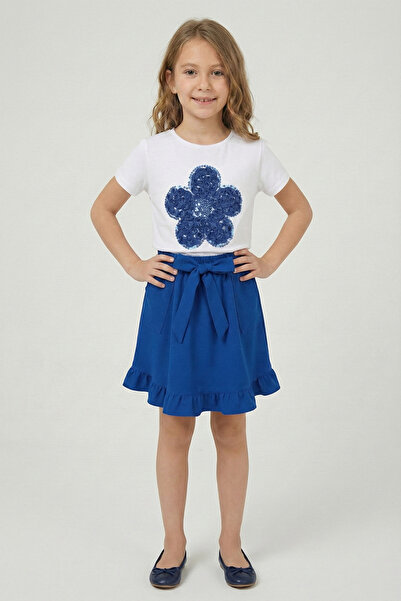 FATELLA Момичешка тениска с маргаритки и пола с волани 23 април 29 октомври К...