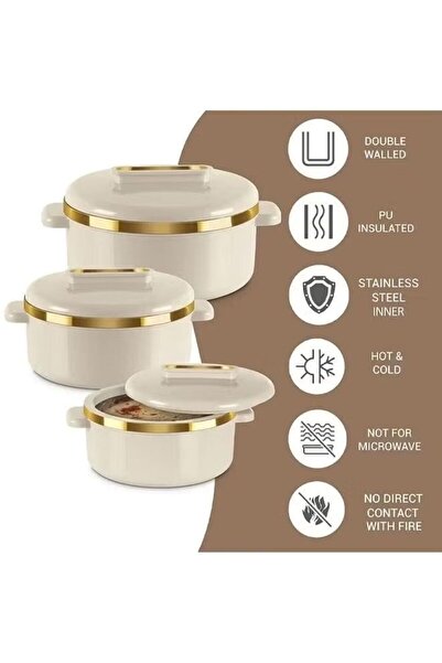 Jac Food storage container set - 1000ml - 1500ml - 2500ml