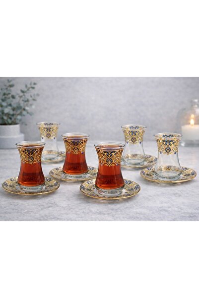 Elen FİRUZE ALTILI ÇAY SETİ