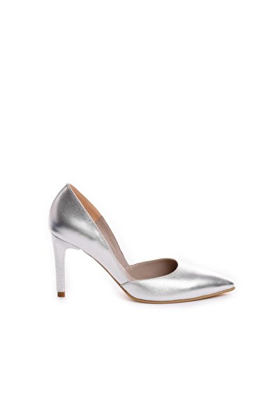 The 5th Element Pantofi Stiletto Piele Naturala Silver