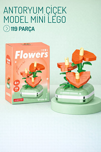 Nandy Home Antoryum Çiçek Model Karakter Figürü 3D Yapı Oyuncakları