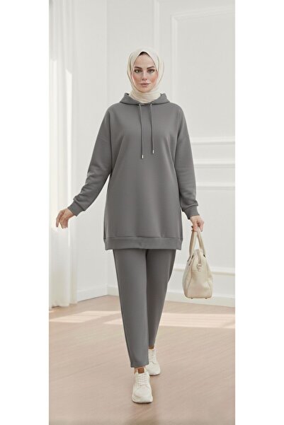 vvesario Kadın Kapüşonlu Alt Üst Takım