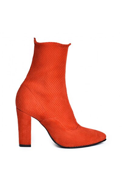 The 5th Element Women's Boots Natural Leather Red Stretch Boots