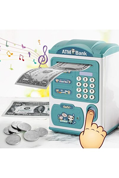 TechTic Şifreli Kumbara Atm Görünümlü Elektronik Dijital Para Biriktirme Kasa...