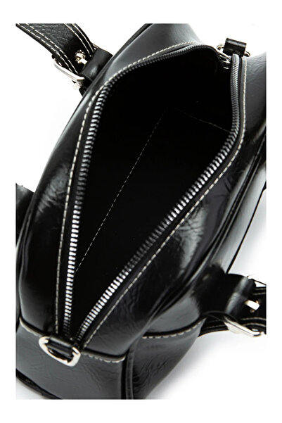Askora Gold Women's Buckle Leather Bag Hand & Shoulder Bag