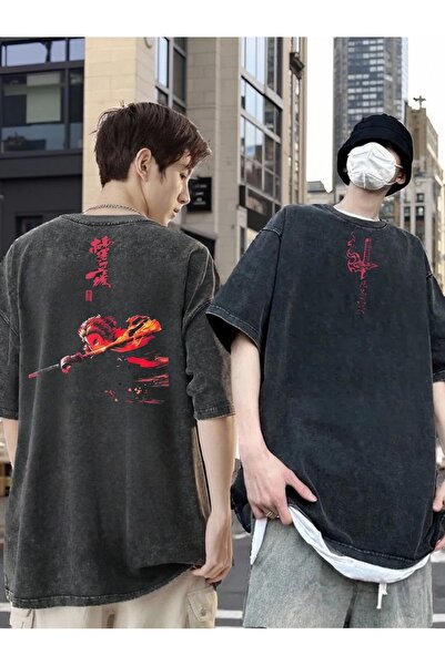 LAND MODA Μπλουζάκι Unisex Daily oversized – 100% βαμβάκι, πλένεται με οξύ, ά...