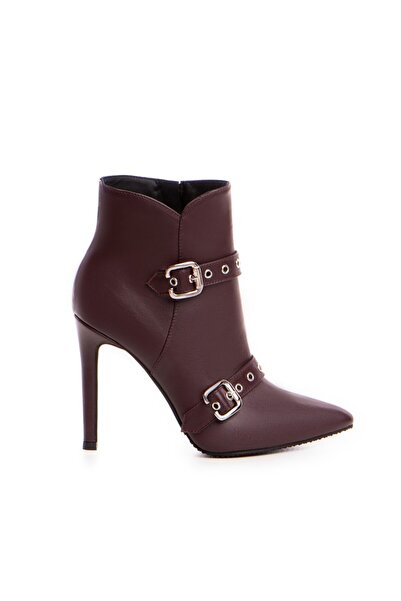 The 5th Element Women's Ankle Boots Natural Leather Marsala Roux