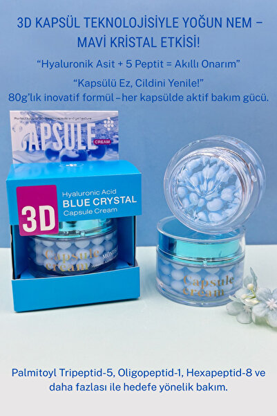 MondSub Hyaluronic Acid Blue Crystal Kapsül Krem – Yoğun Nemlendirici, Dolgun...
