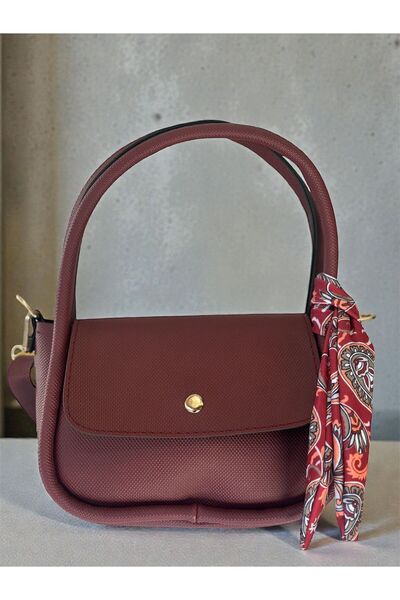 KÜRK ÇANTA FULARLI ÇANTA