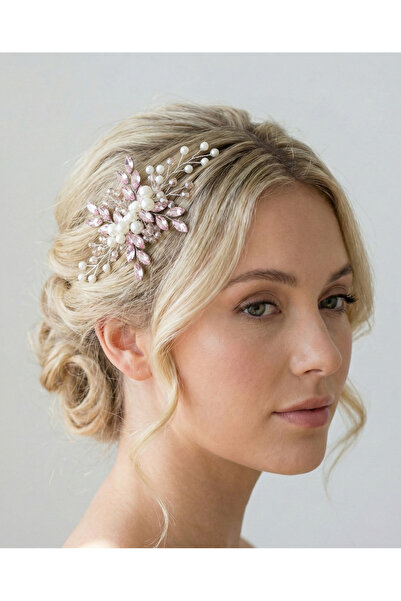 gelinmz Bridal Hair Accessory with Pearls and Crystal Stones - Wedding & Enga...