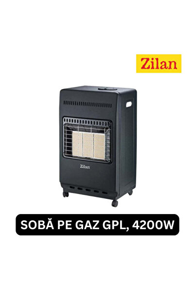 Zilan Gas Stove - 4.2kW, 3 Speeds, Automatic Shutoff, LPG/Butane/Propane Cyli...