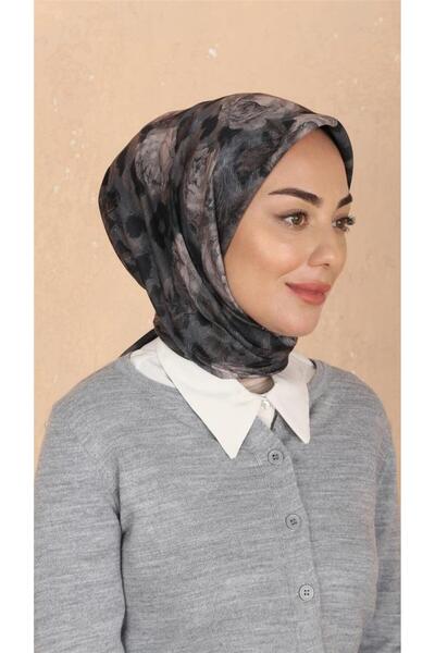 locella Lo'cella Pamuklu Soft Eşarp 4527-6 Koyu Gri