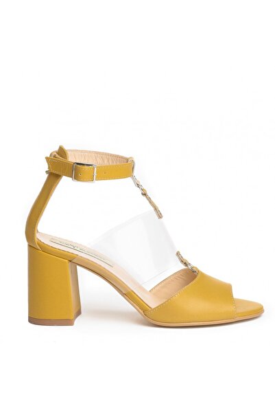 The 5th Element Women's Sandals Pandora Yellow Natural Leather