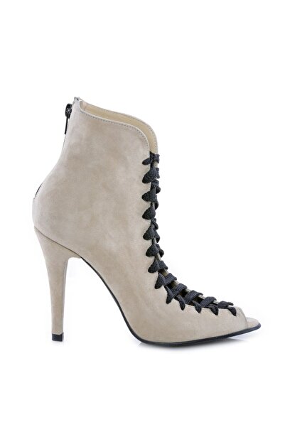 The 5th Element Botine dama decupate Street Style Nude Piele Naturala