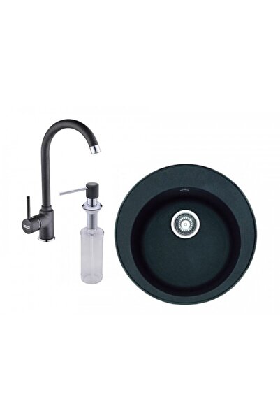 Franke Πακέτο ROG 610 + Βρύση Pola + Μαύρος διανομέας σαπουνιού