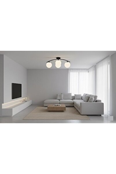 LEDZONE Led Zone 4 Socket Black Chandelier