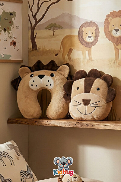 KidHug SET DE CĂLĂTORIE PENTRU COPII, 2 PIESE: Geantă pentru copii + Pernă de...