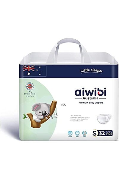 Aiwibi Ultra-Thin Baby Diapers-(Small 4-6kg)-(2Pack)