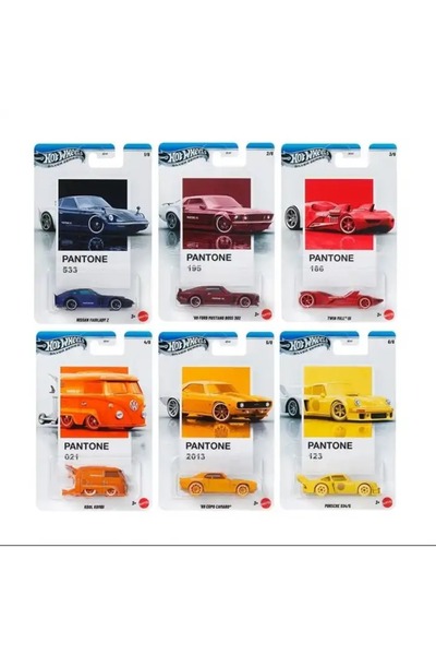 HOT WHEELS Silver Series - Pantone Set 6'lı Set - JKY47-979A