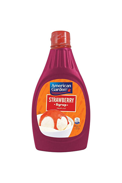 american garden Strawberry Syrup In Easy-To-Use Squeeze Bottle- 680ml