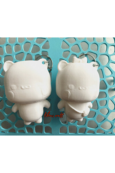 librescraft Sevdiklerinizle Eğlenceli Hediyelik Boyama Anahtarlık Seti Seviml...