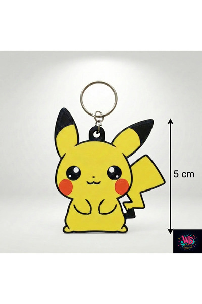 WLS studio Pikachu Sevimli Figür Anahtarlık & 1 Adet | 5 Cm