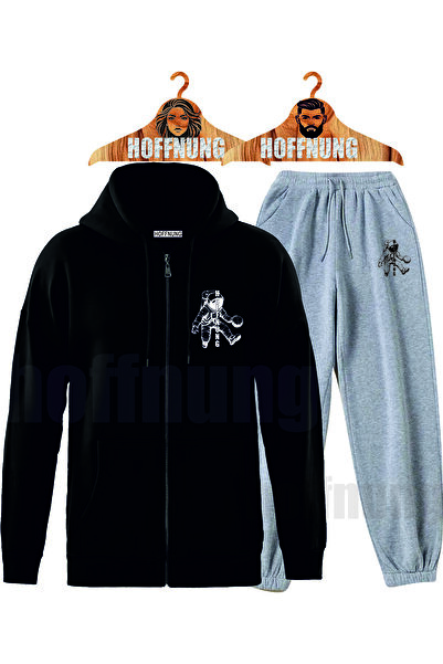 HOFFNUNG Men's Casual Tracksuit Set Astronauty with a Ball Outdoor Spring/Sum...