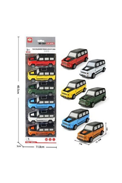 Toy Toy Toy Set of 6 Colorful Toy Cars