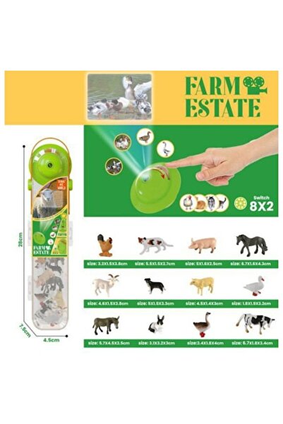Toy Toy Toy Mini proiector pentru proiecție animale domestice