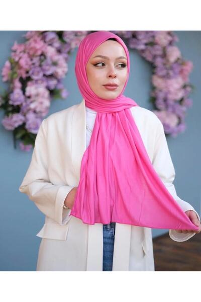 mcmorcity Tesettür Premium düz viskon penye şal Fuşya