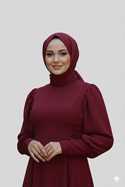 Dm Life Krep Kumaş Likralı Kumaş Yapısıyla Çapraz Bağlamalı Detaylı Abiye