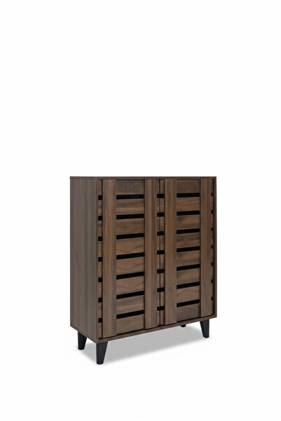 Generic Modern 2-Door Shoe Cabinet - Compact Design (80x30x94 cm)