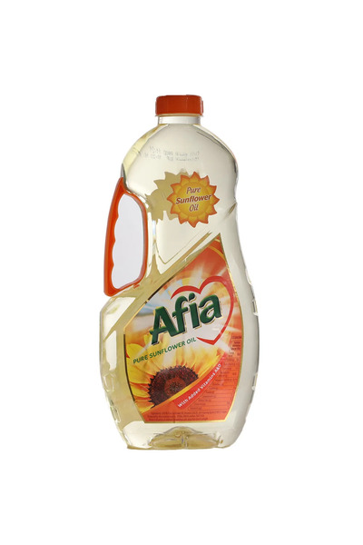 Afia زيت دوار الشمس النقي مع إضافة فيتامينات أ و د - 1.5 لتر