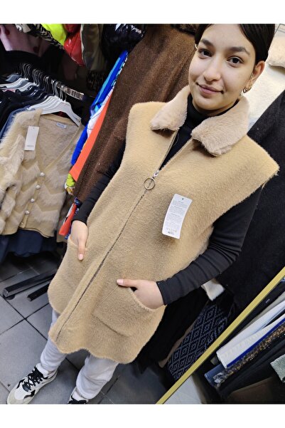 tellevolle Fur Collar Vest Tunic