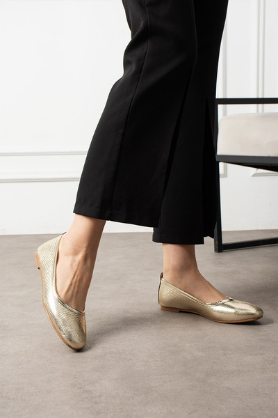 BYRAMSE Hana Trend Leopard Patterned Casual Women's Flat Shoes for Home and O...